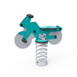 Pružinová houpačka motorka