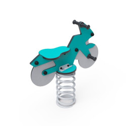 Pružinová houpačka motorka