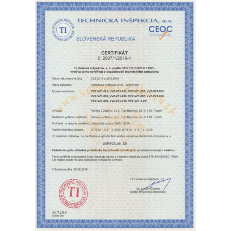 Jednověžová kombinovaná sestava - do 1m