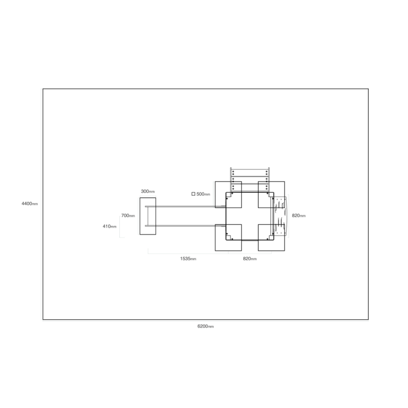 Jednověžová kombinovaná sestava - do 1m