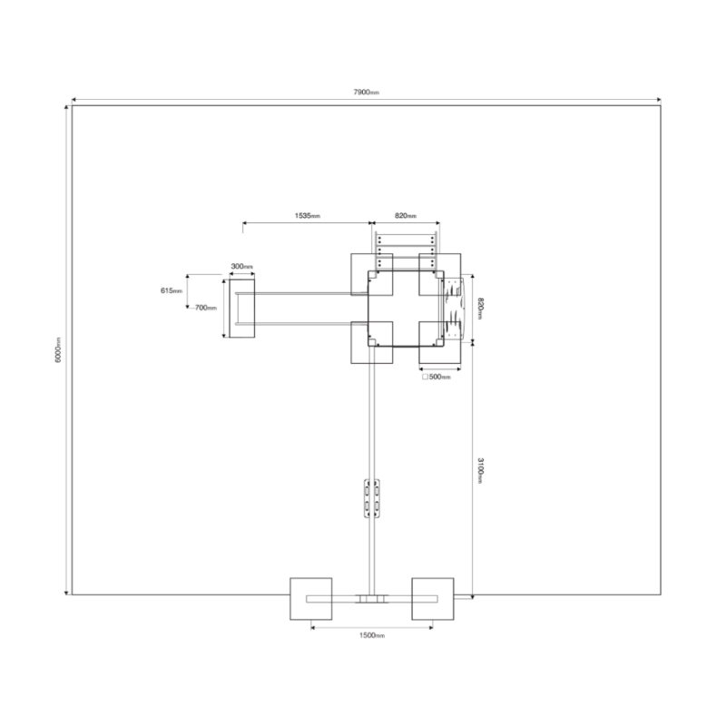 Jednovežová kombinovaná zostava - do 1m