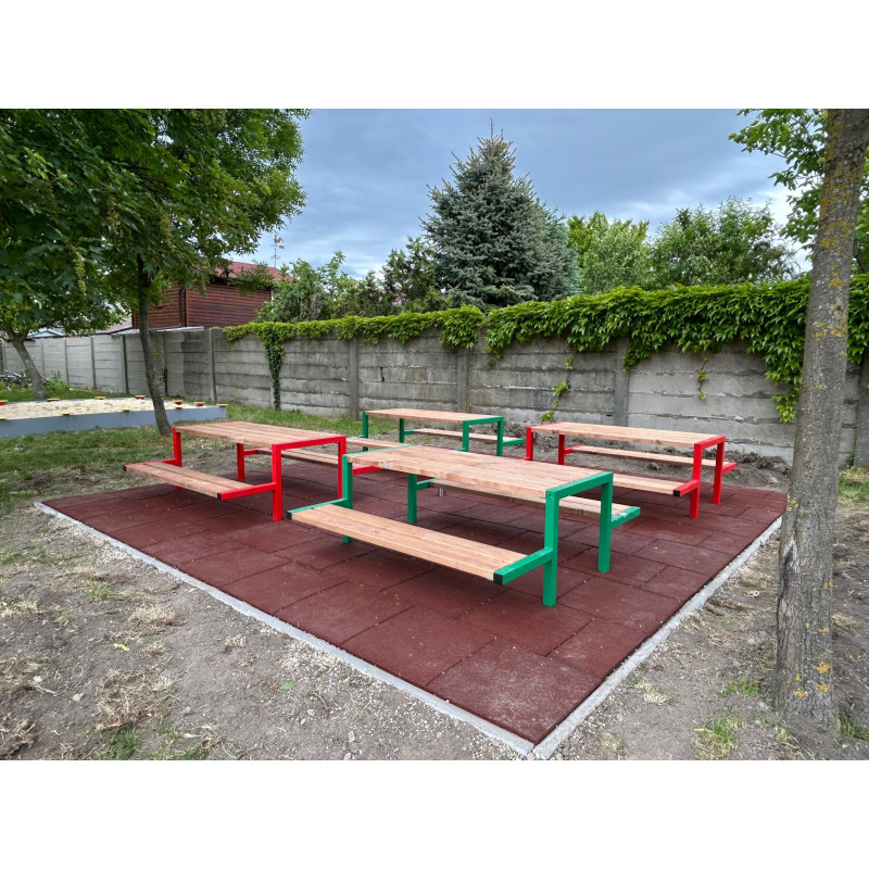 set DEN 1 - stůl se dvěma lavicemi