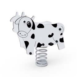 Pružinová hojdačka kravička