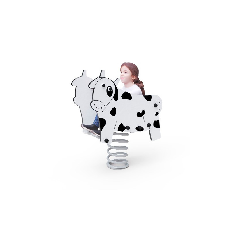 Pružinová hojdačka kravička
