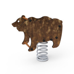 Pružinová hojdačka medveď hnedý