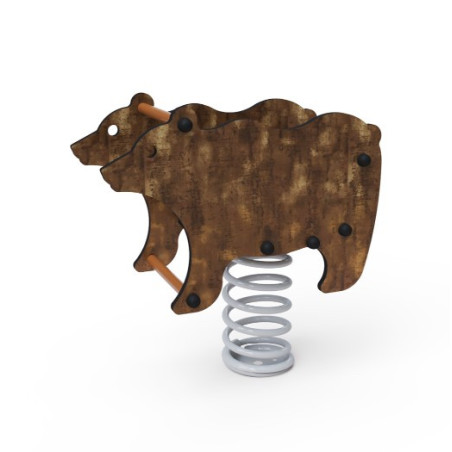 Pružinová hojdačka medveď hnedý