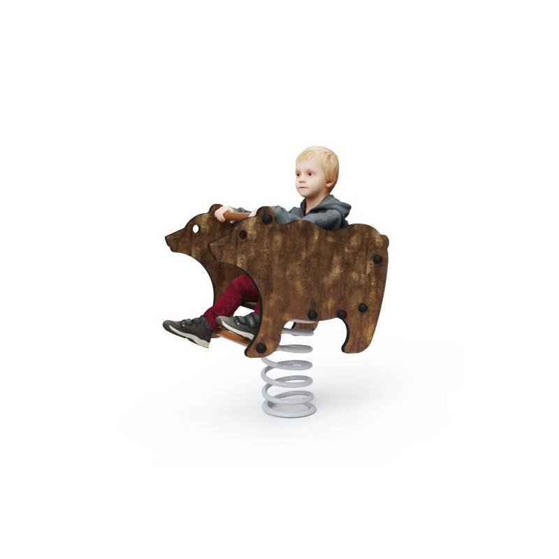 Pružinová hojdačka medveď hnedý