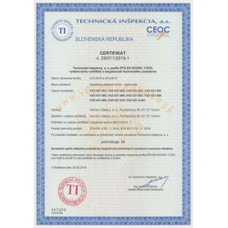 Jednovežová kombinovaná zostava - do 1m