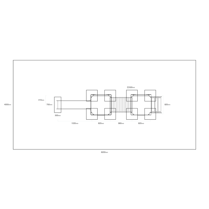 Dvouvěžová kombinovaná sestava - do 1m