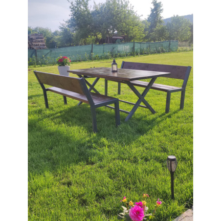 set DEN 2 - stůl se dvěma lavicemi