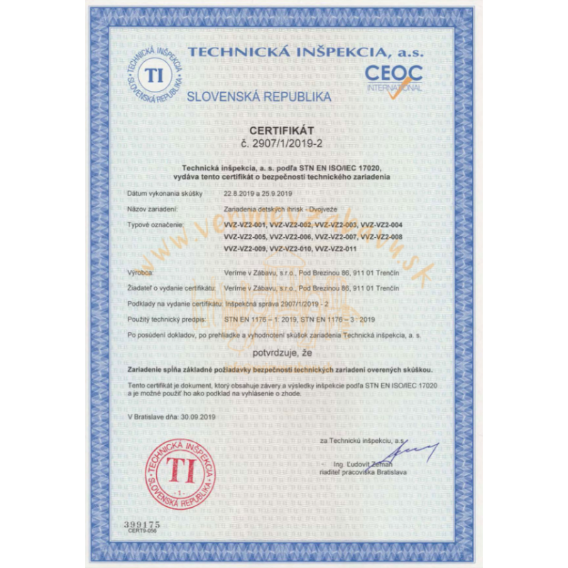 Dvojvežová kombinovaná zostava - do 1m