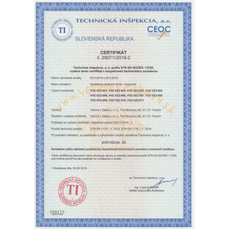 Dvojvežová kombinovaná zostava - do 1m