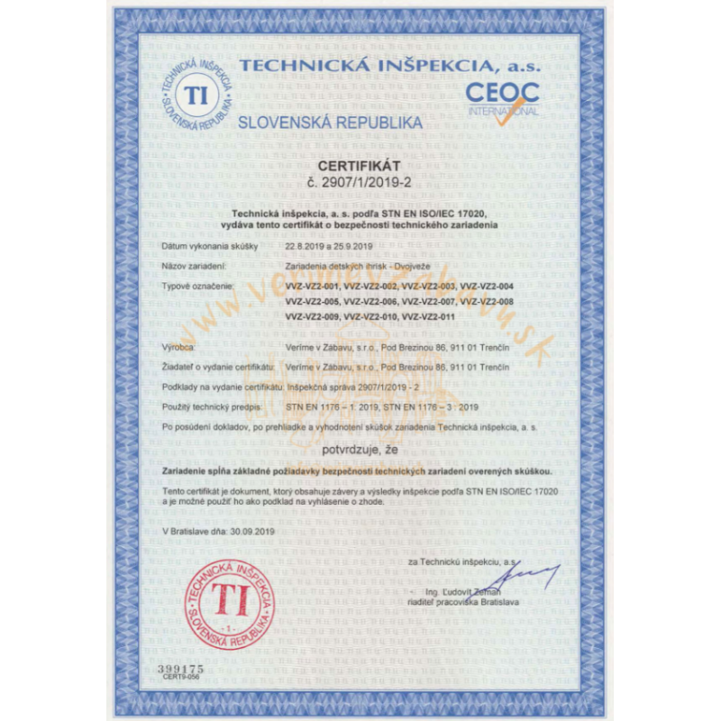 Dvojvežová kombinovaná zostava - do 1m