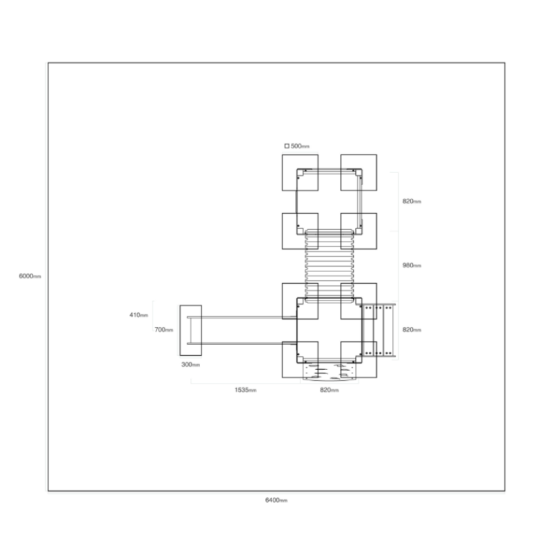 Dvojvežová kombinovaná zostava - do 1m