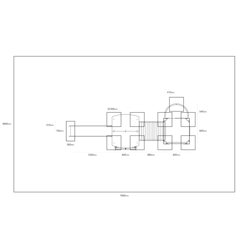Dvouvěžová kombinovaná sestava - do 1m