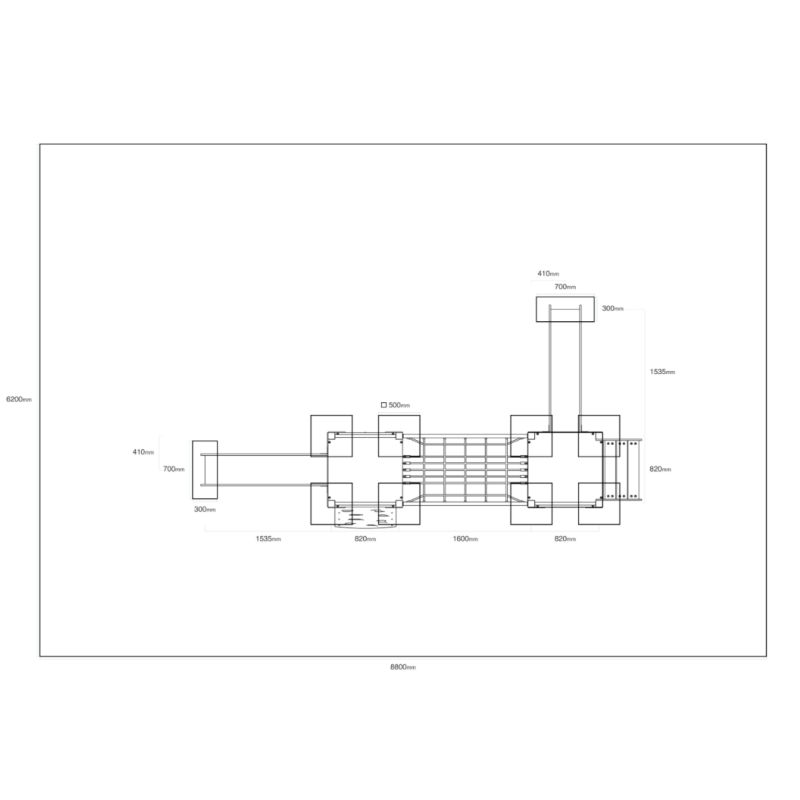 Dvojvežová kombinovaná zostava - do 1m