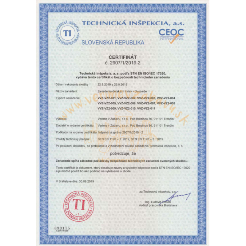 Dvojvežová kombinovaná zostava - do 1m