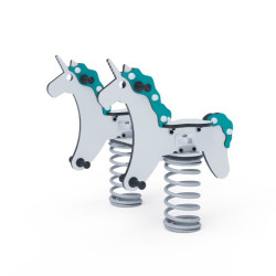 Pružinová hojdačka jednorožce