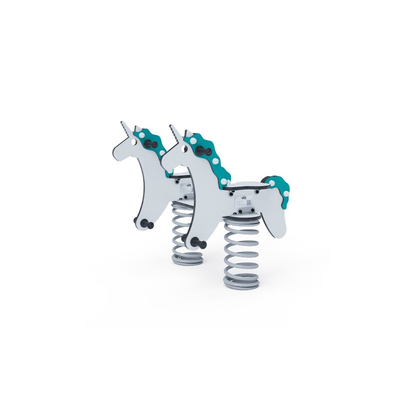 Pružinová houpačka jednorožci