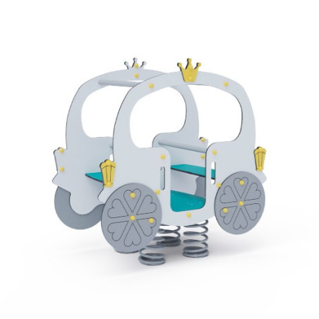 Pružinová houpačka kočár