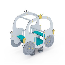 Pružinová houpačka kočár