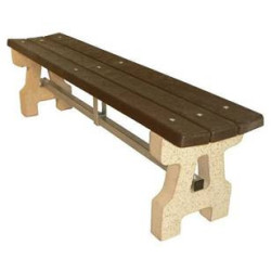 lavička SEO bez opěrky – bezúdržbová a antivandal