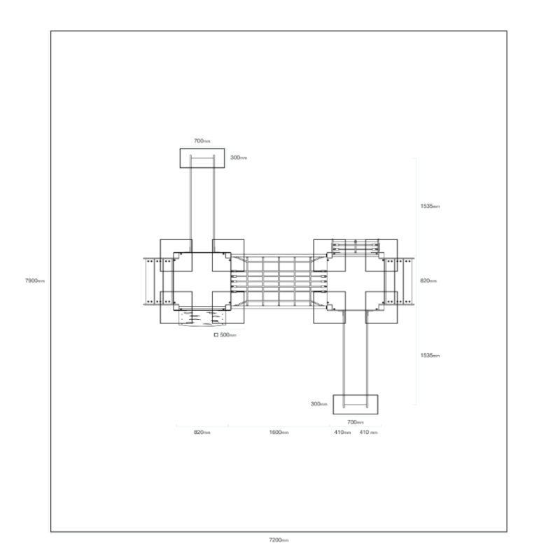 Dvojvežová kombinovaná zostava - do 1m