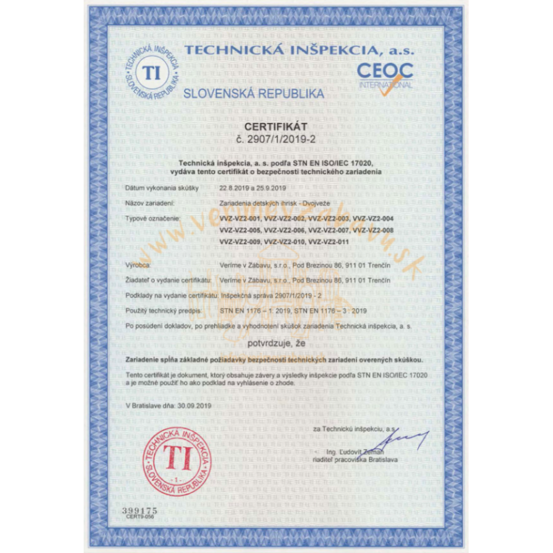 Dvojvežová kombinovaná zostava - do 1m