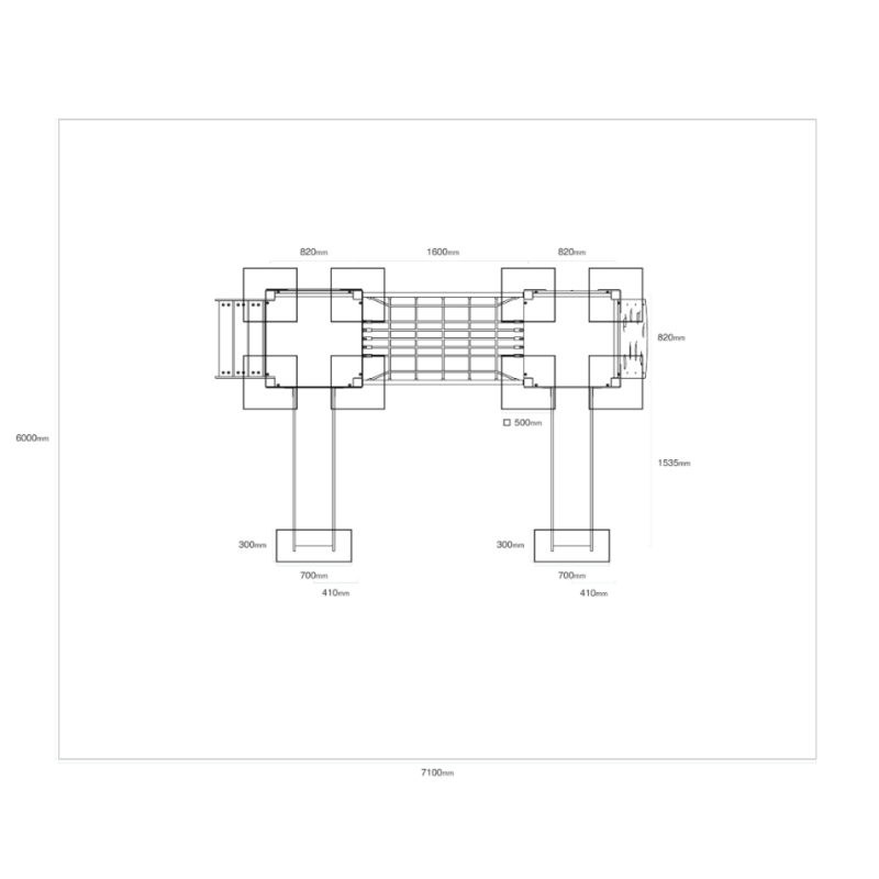 Dvojvežová kombinovaná zostava - do 1m