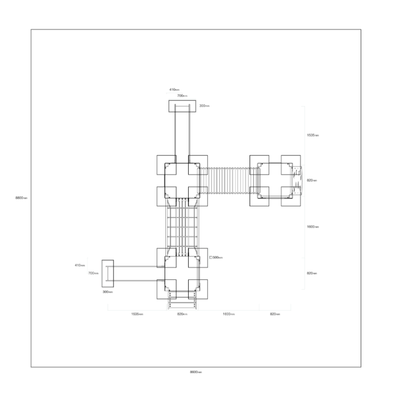 Trojvežová kombinovaná zostava - do 1m