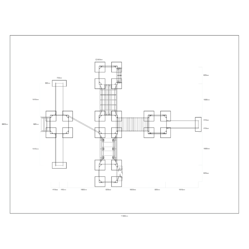 Pětivěžová kombinovaná sestava - do 1m