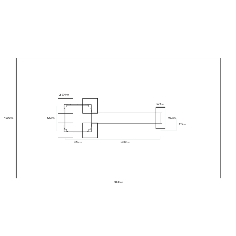 Jednovežová kombinovaná zostava - do 1,5m