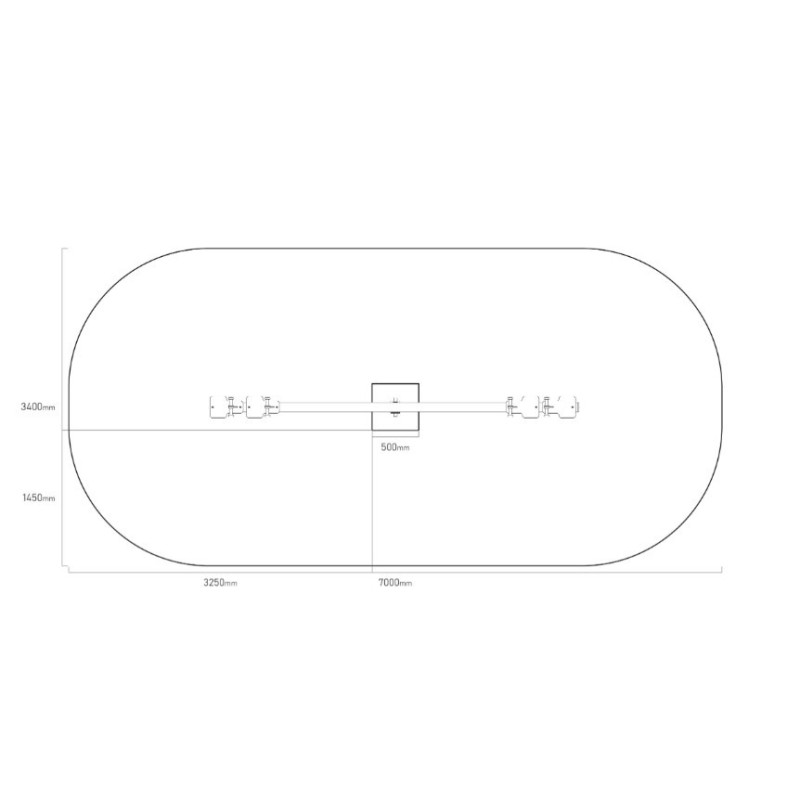 Převažovací houpačka pro 4 děti - 4m