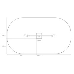 Oblouková převažovací houpačka - 3m