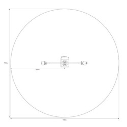 Otočná oblouková převažovací houpačka - 3m