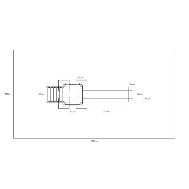 Jednovežová kombinovaná zostava - do 1,5m