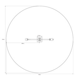 Otočná převažovací houpačka - 3m