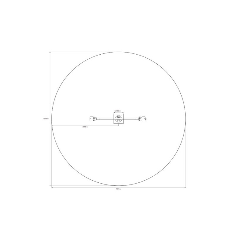 Otočná převažovací houpačka - 3m