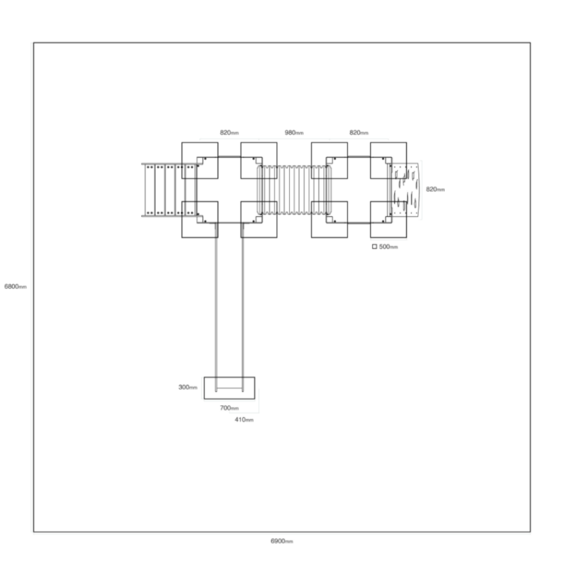 Dvojvežová kombinovaná zostava - do 1,5m