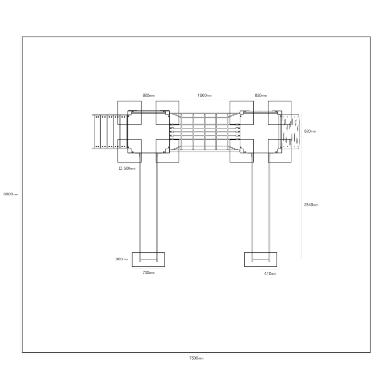 Dvojvežová kombinovaná zostava - do 1,5m