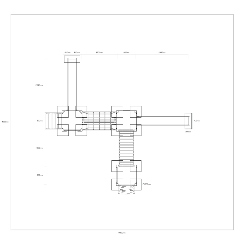 Trojvežová kombinovaná zostava - do 1,5m