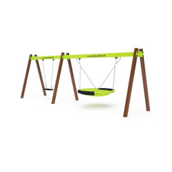 Dvojhojdačka - sedák Klasik a Hniezdo