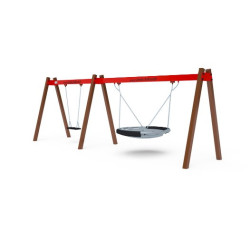 Dvojhojdačka - sedák Klasik a Hniezdo