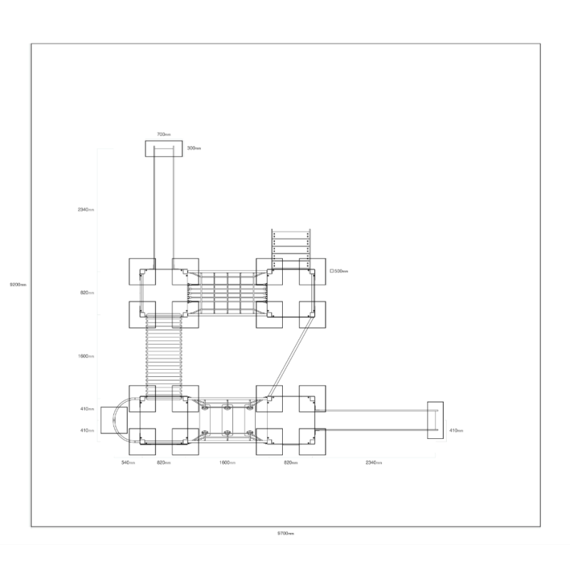 Štvorvežová kombinovaná zostava - do 1,5m