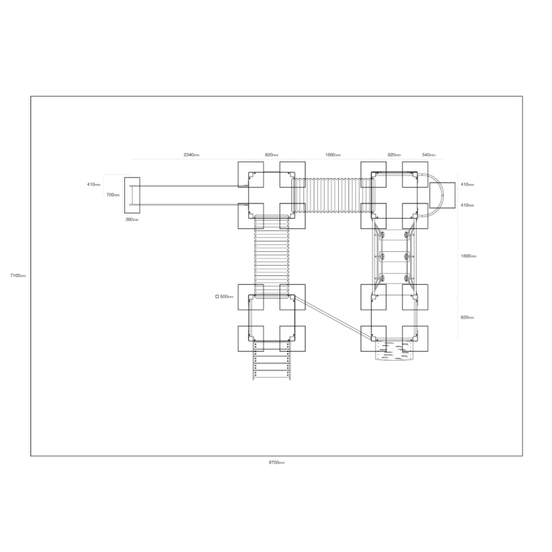 Čtyřvěžová kombinovaná sestava - do 1,5m