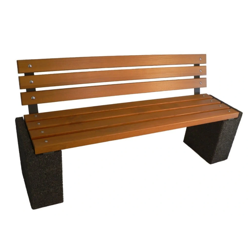 Betonová lavička Karin s opěradlem