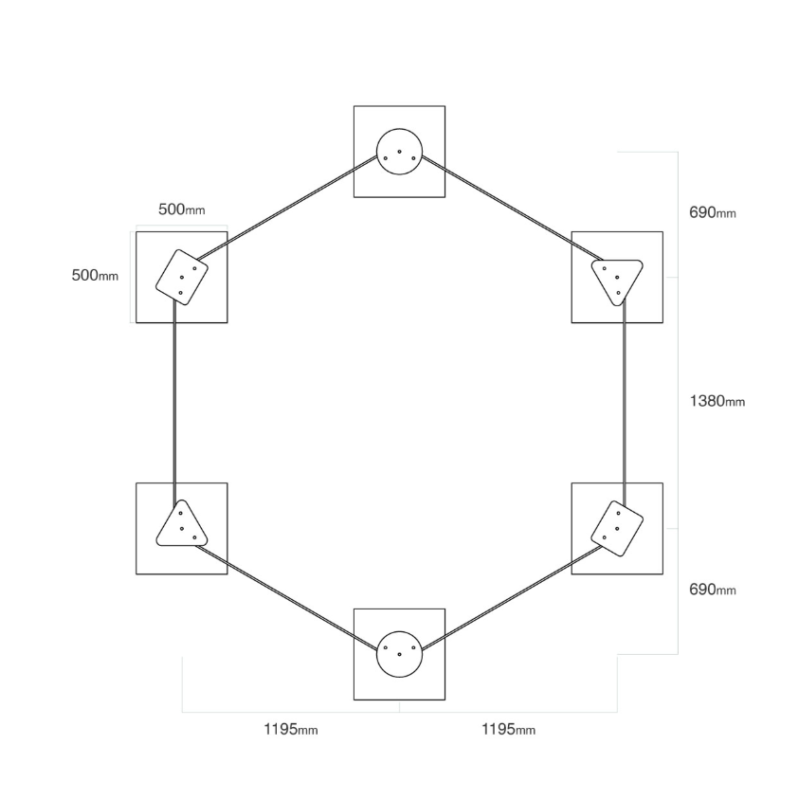 Pískoviště šestiúhelník