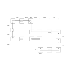Dvojité pískoviště s kreslící tabulí a počítadlem