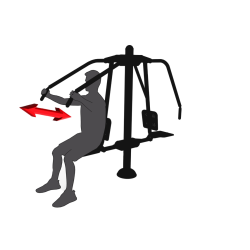 Posilovací stroj na hrudník