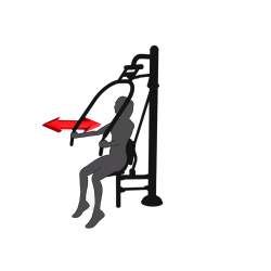 Posilovací stroj na hrudník – Výtlak